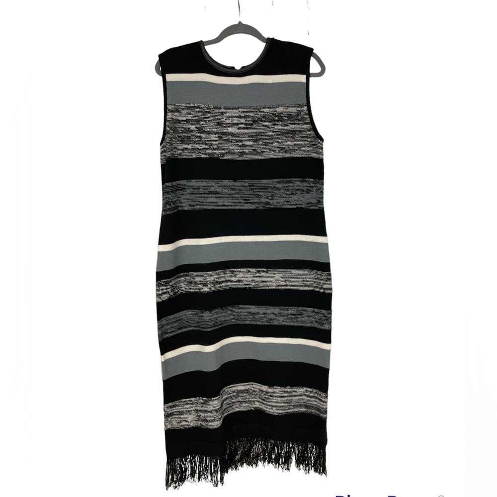 NEW YORK & COMPANY fringe knit Dress size XL NWT BOHO